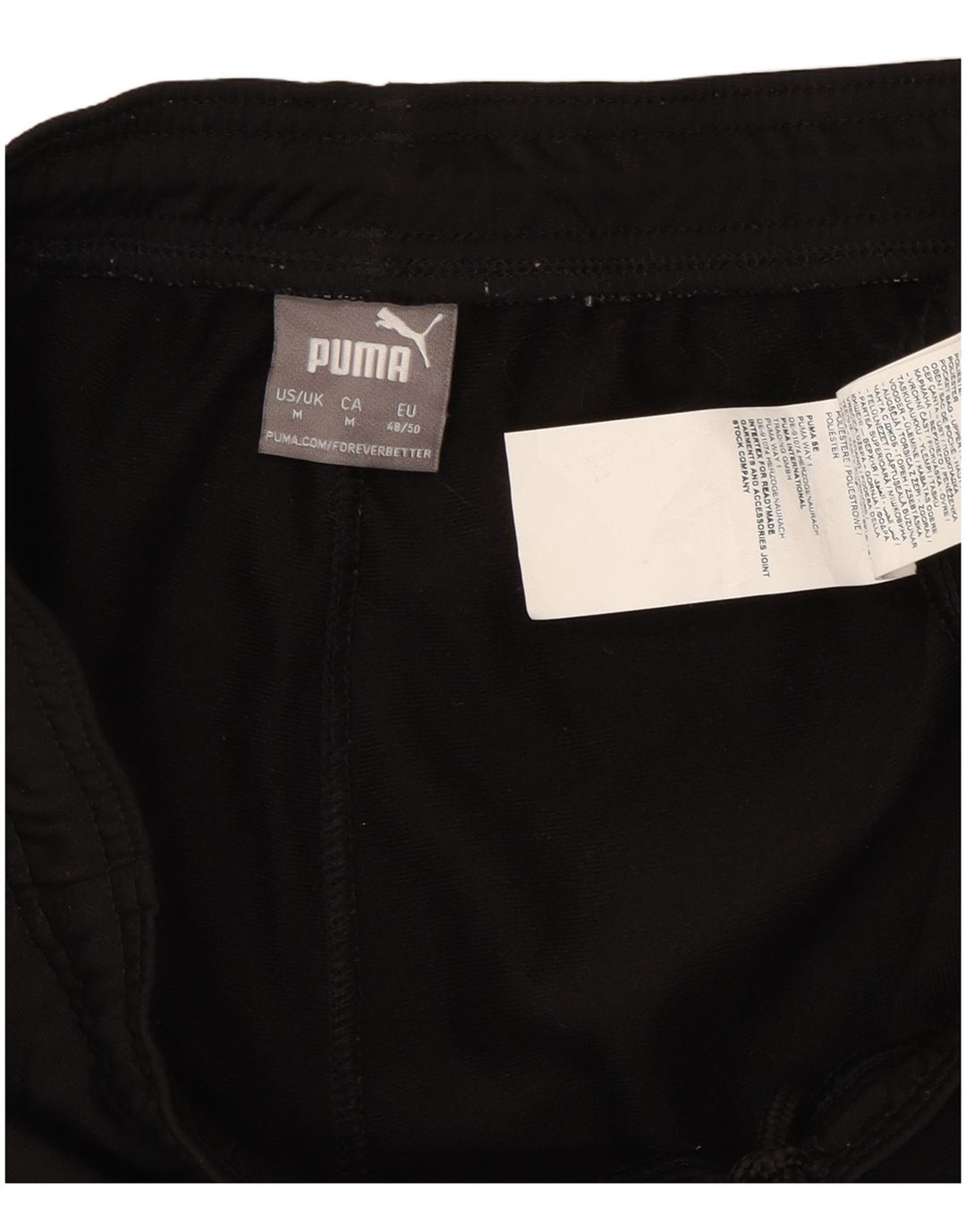 PUMA Mens Tracksuit Trousers Medium  Black Polyester