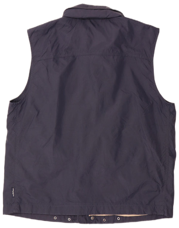 Marina Yachting Mens Utility Gilet IT 52 XL Navy Blue Nylon