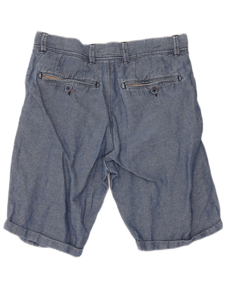 Shorts Chino Regular Feminino Refrigiwear W30 Algodão Azul Médio