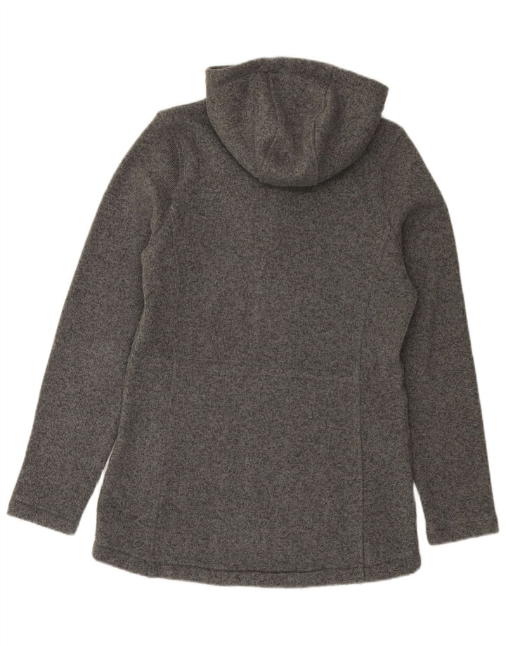 The North Face Womens Hooded Utility Jacket UK 14 Large Grey Flecked