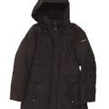 Woolrich Womens Hooded Padded Coat UK 10 Small Black