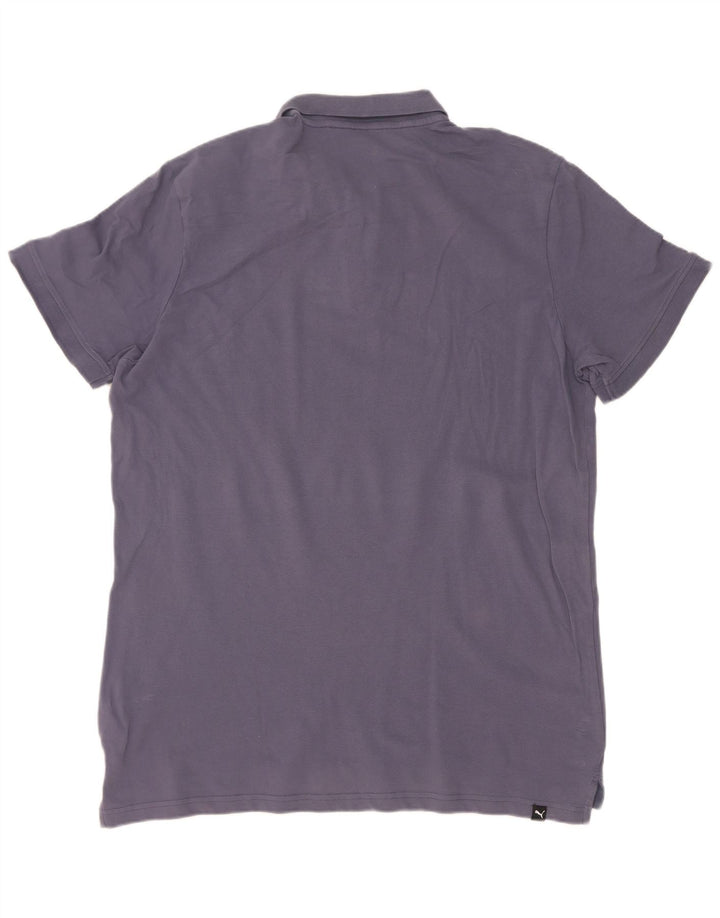 Puma Mens Polo Shirt XL Grey Cotton