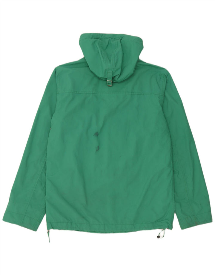 Napapijri Womens Graphic Anorak Jacket UK 14 Medium Green Polyamide