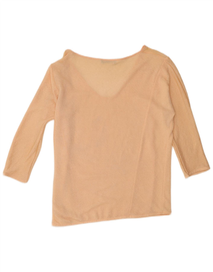 Top pentru femei Zara cu mâneci 3/4 UK 14 Medium Pink Poliester