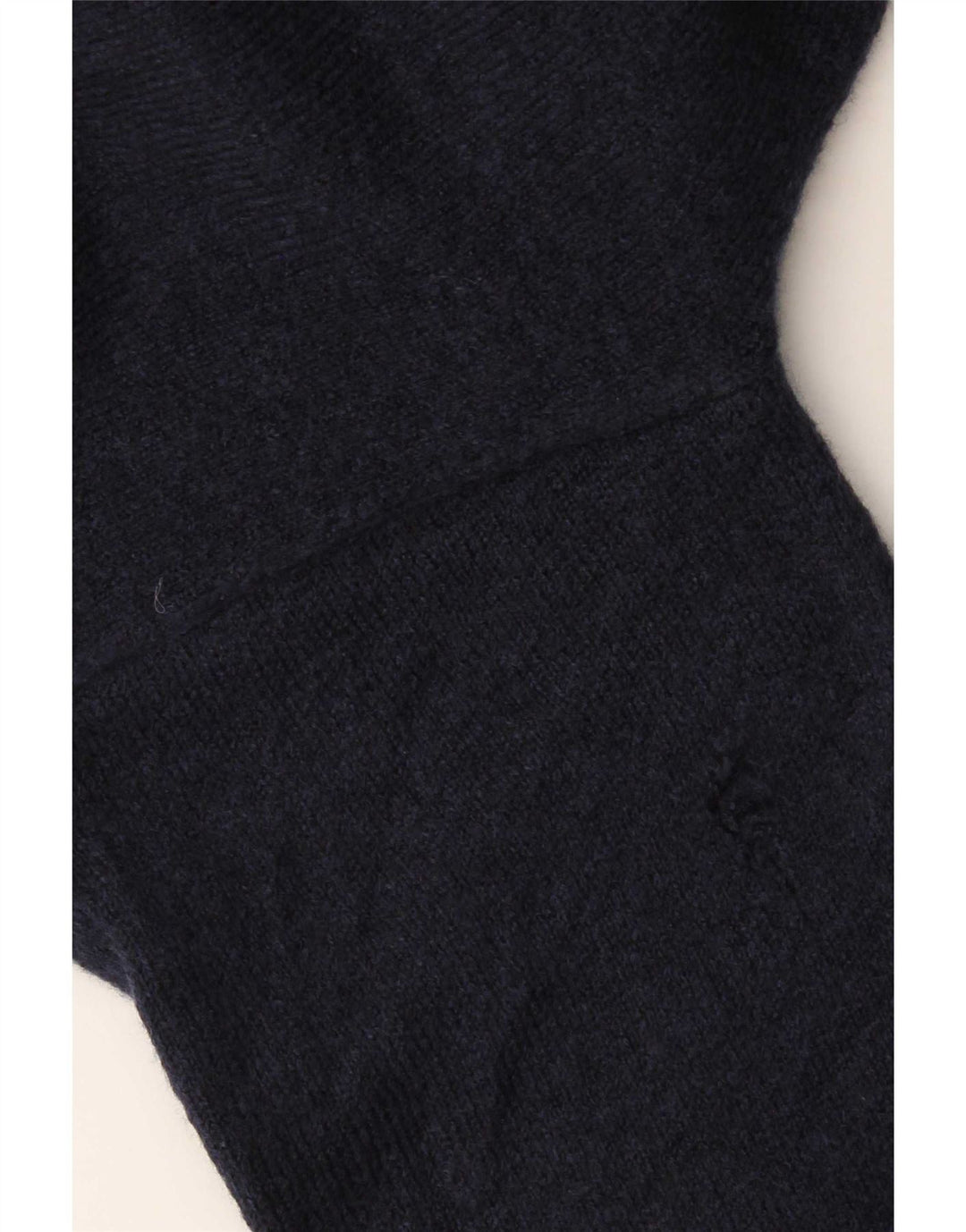 Zara Womens Oversized Roll Neck Jumper Sweater UK 10 Small Navy Blue