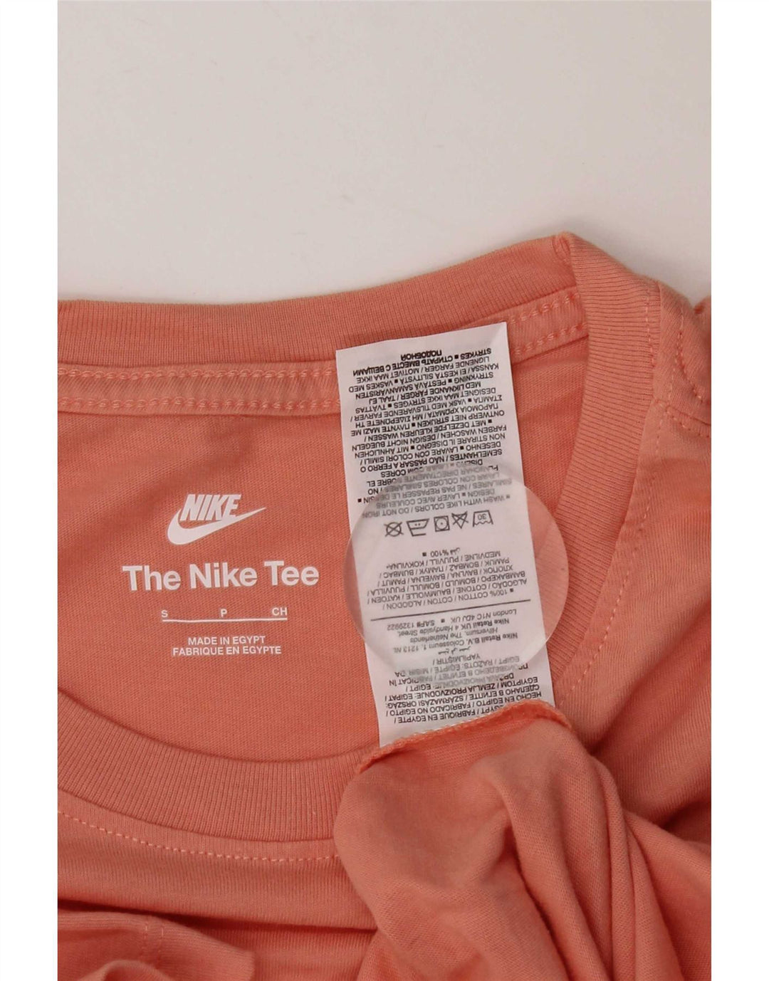Nike Mens T-Shirt Top Small Pink Cotton