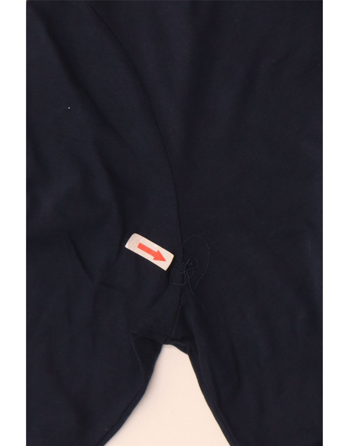 All Saints Top pentru bărbați cu mânecă lungă, mic, bleumarin, bumbac