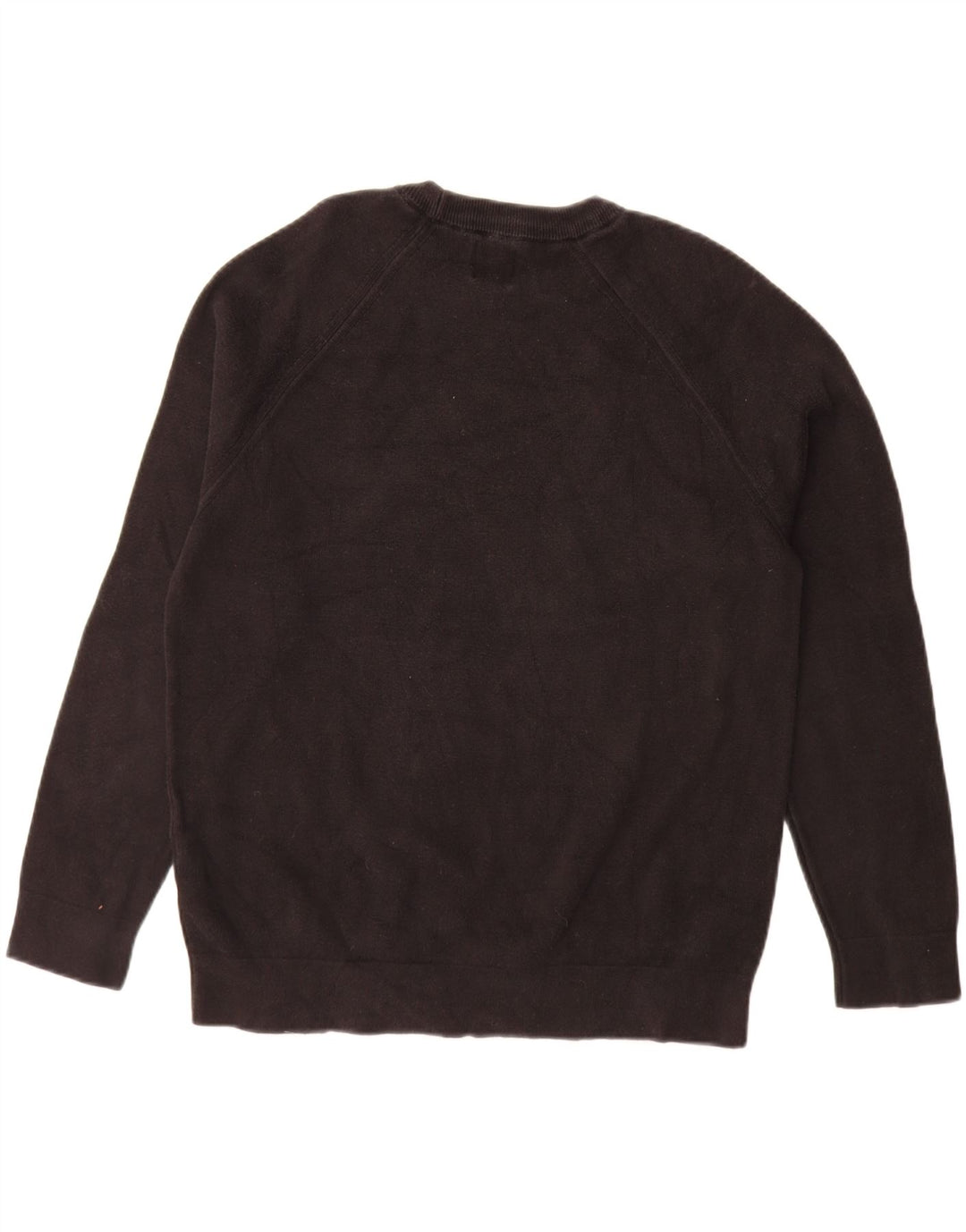 ZARA Maglione Girocollo da Uomo in Cotone Marrone Medio