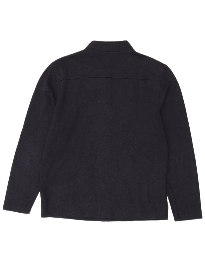 Męska kurtka dresowa Massimo Dutti, duża, granatowa, w jodełkę