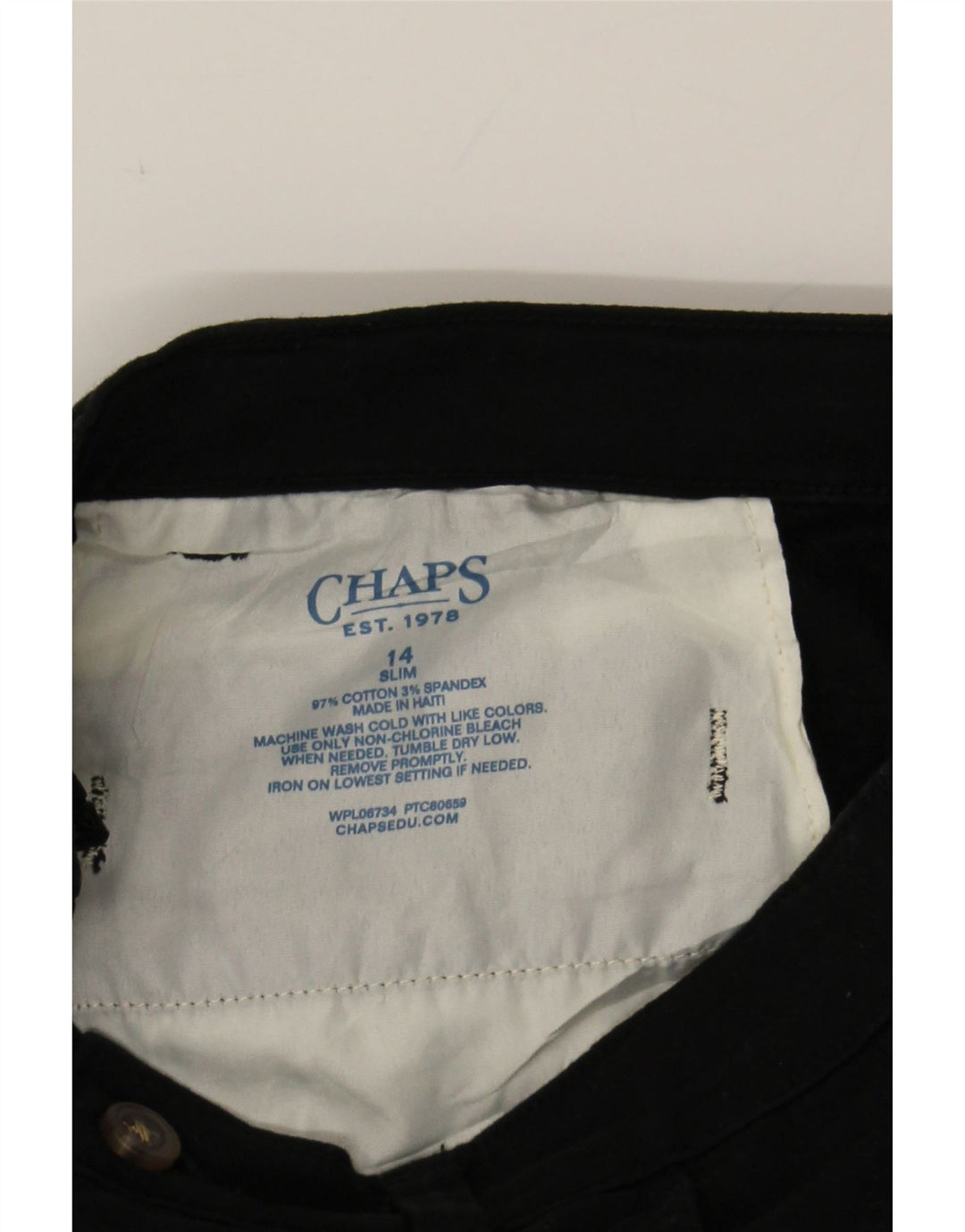 CHAPS Boys Slim Jeans 13-14 Years W26 L29 Black Cotton Vintage Chaps and Second-Hand Chaps from Messina Hembry 