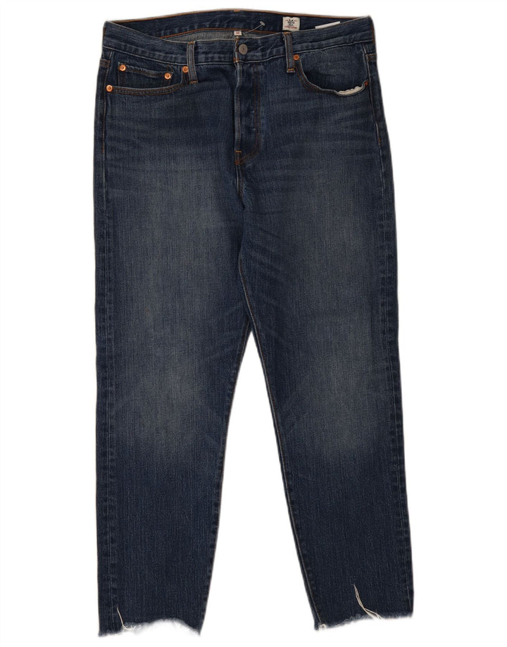 Levi's Womens Slim Jeans W32 L27 Blue Cotton