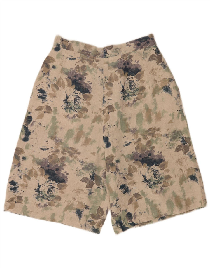 Vintage kvinders højtaljede bermudashorts IT 42 Medium W25 Flerfarvet