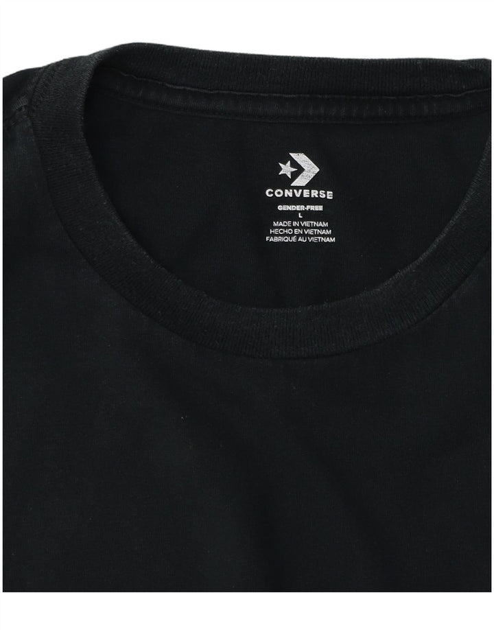 Converse Mens T-Shirt Top Large Black