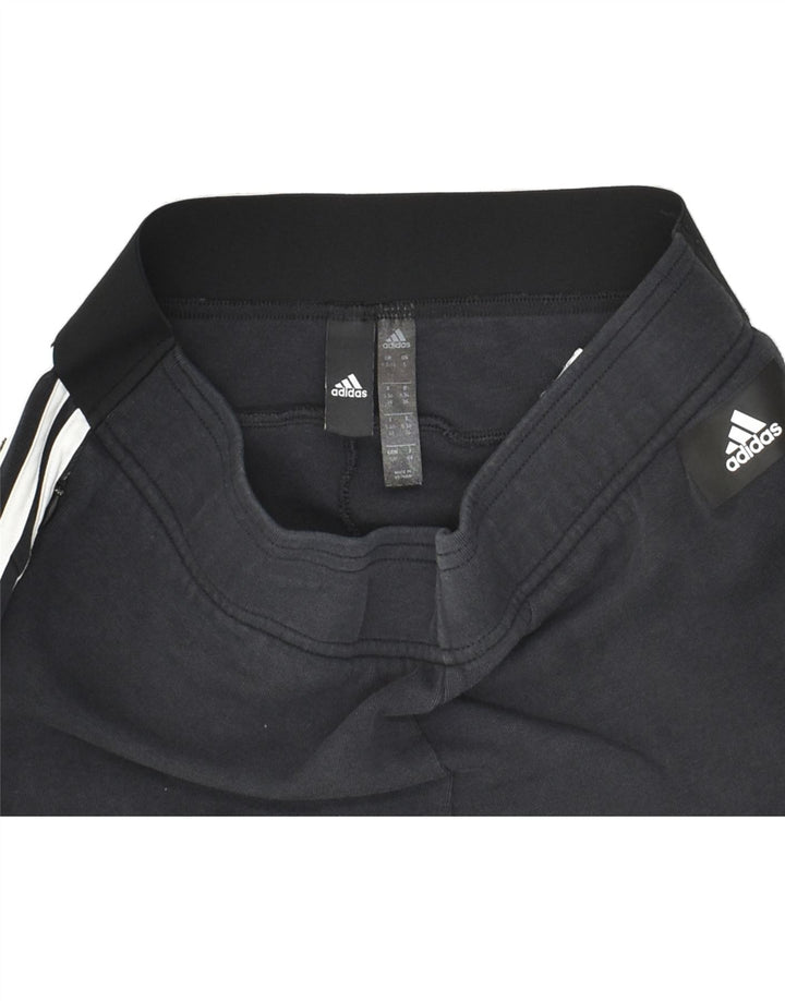 ADIDAS Womens Tracksuit Trousers UK 8/10 Small Black Cotton | Vintage Adidas | Thrift | Second-Hand Adidas | Used Clothing | Messina Hembry 