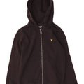 Lyle & Scott Sudadera con capucha y cremallera para niños 8-9 años Negro