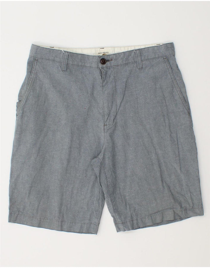 Pantaloncini chino da uomo Dockers W32 in cotone grigio medio
