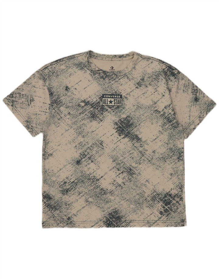 Converse Grafik-T-Shirt für Jungen, 12–13 Jahre, groß, gebrochenes Weiß, kariert