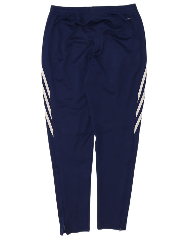 Adidas Mens Climalite Tracksuit Trousers Medium Navy Blue Polyester