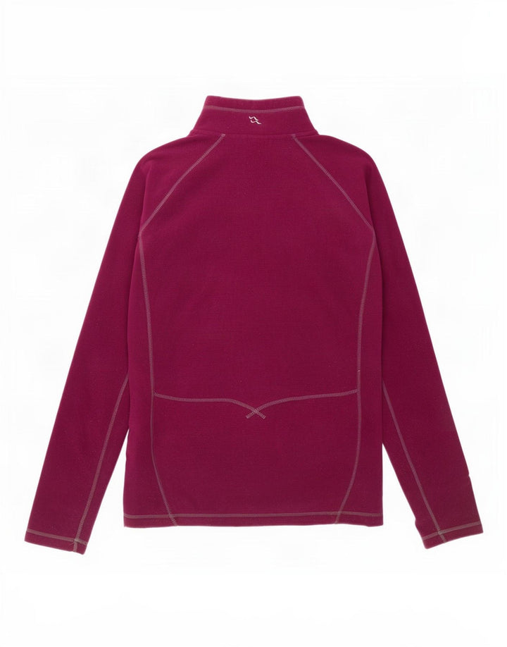 Rab Womens Tracksuit Top Jacket UK 14 Large Maroon Polyester