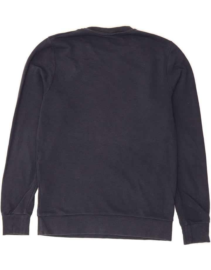 JACK & JONES Mens Sweatshirt Jumper Medium Navy Blue Cotton Vintage Jack & Jones and Second-Hand Jack & Jones from Messina Hembry 