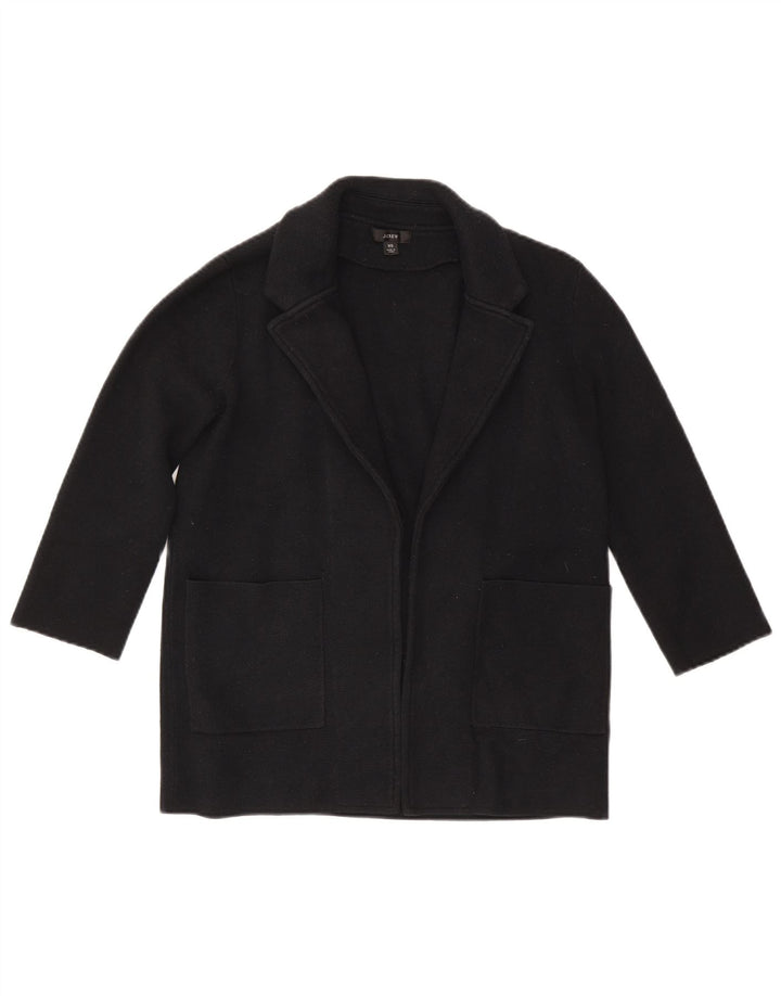 J. Crew Veste blazer ouverte surdimensionnée à manches 3/4 pour femme UK 6 XS Bleu marine