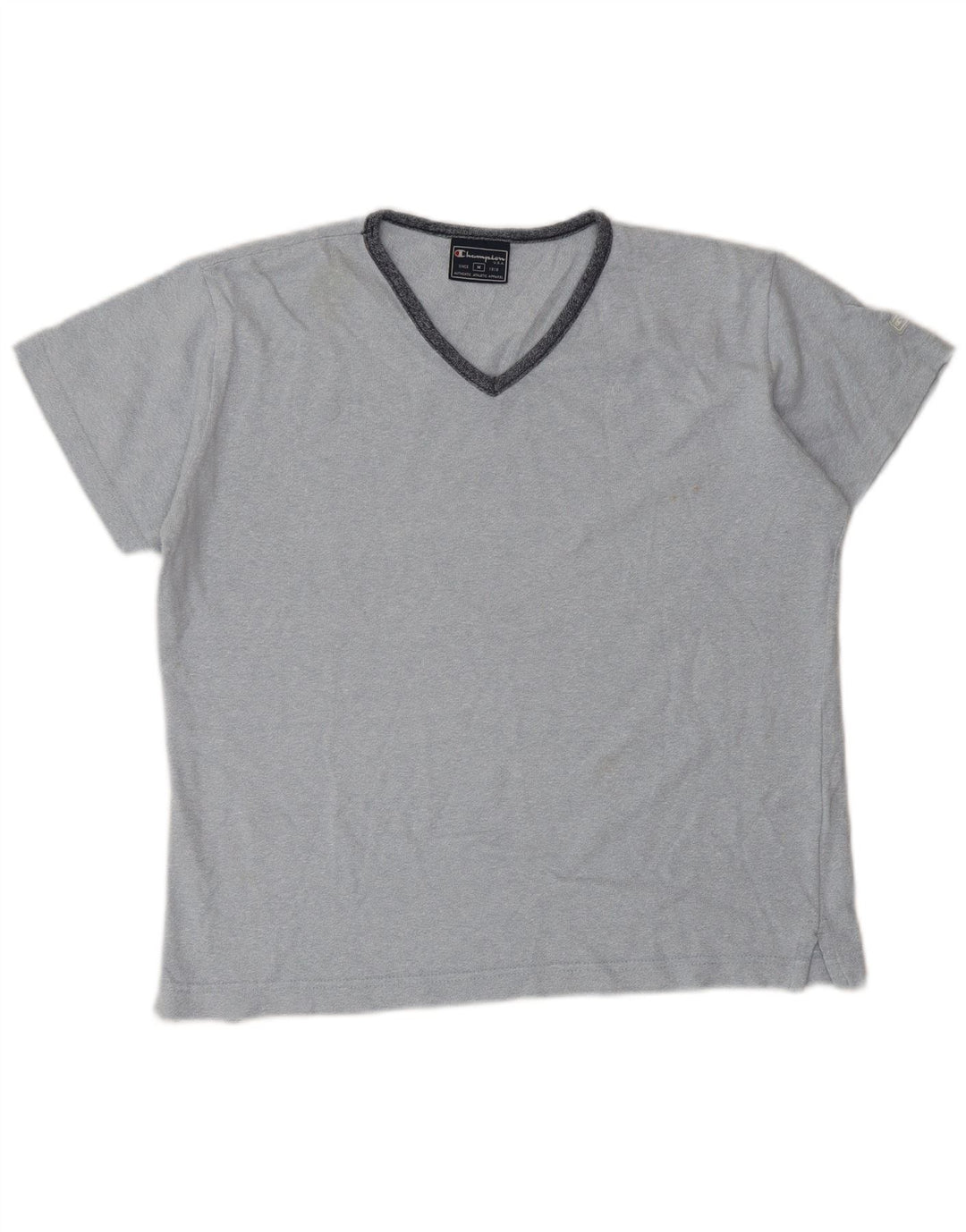 Champion Womens T-Shirt Top UK 14 Medium Blue Cotton