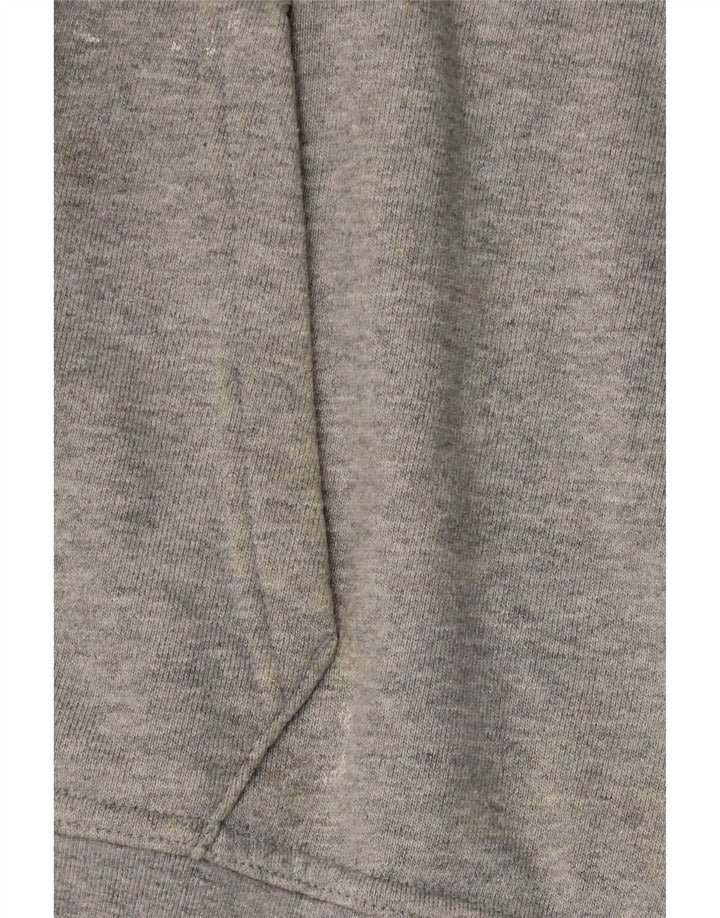 Adidas Womens Oversized Hoodie Jumper UK 14 Medium Grey Cotton