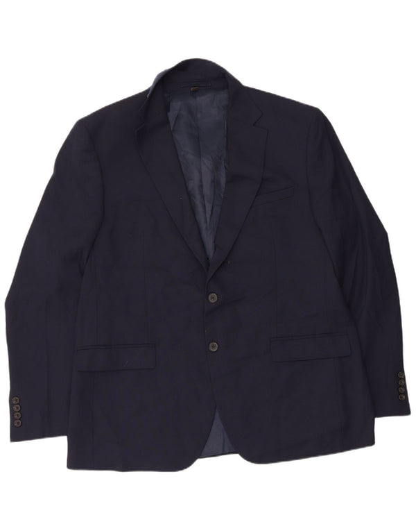 Marks & Spencer Chaqueta tipo blazer de corte regular con 2 botones para hombre UK 44 XL Azul marino