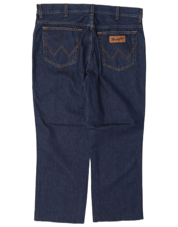 Blugi drepte pentru bărbați Wrangler Texas W38 L27 bumbac bleumarin