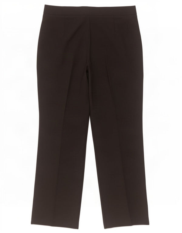 Marks & Spencer Damen Gerade Freizeithose UK 14 Medium W36 L29 Schwarz