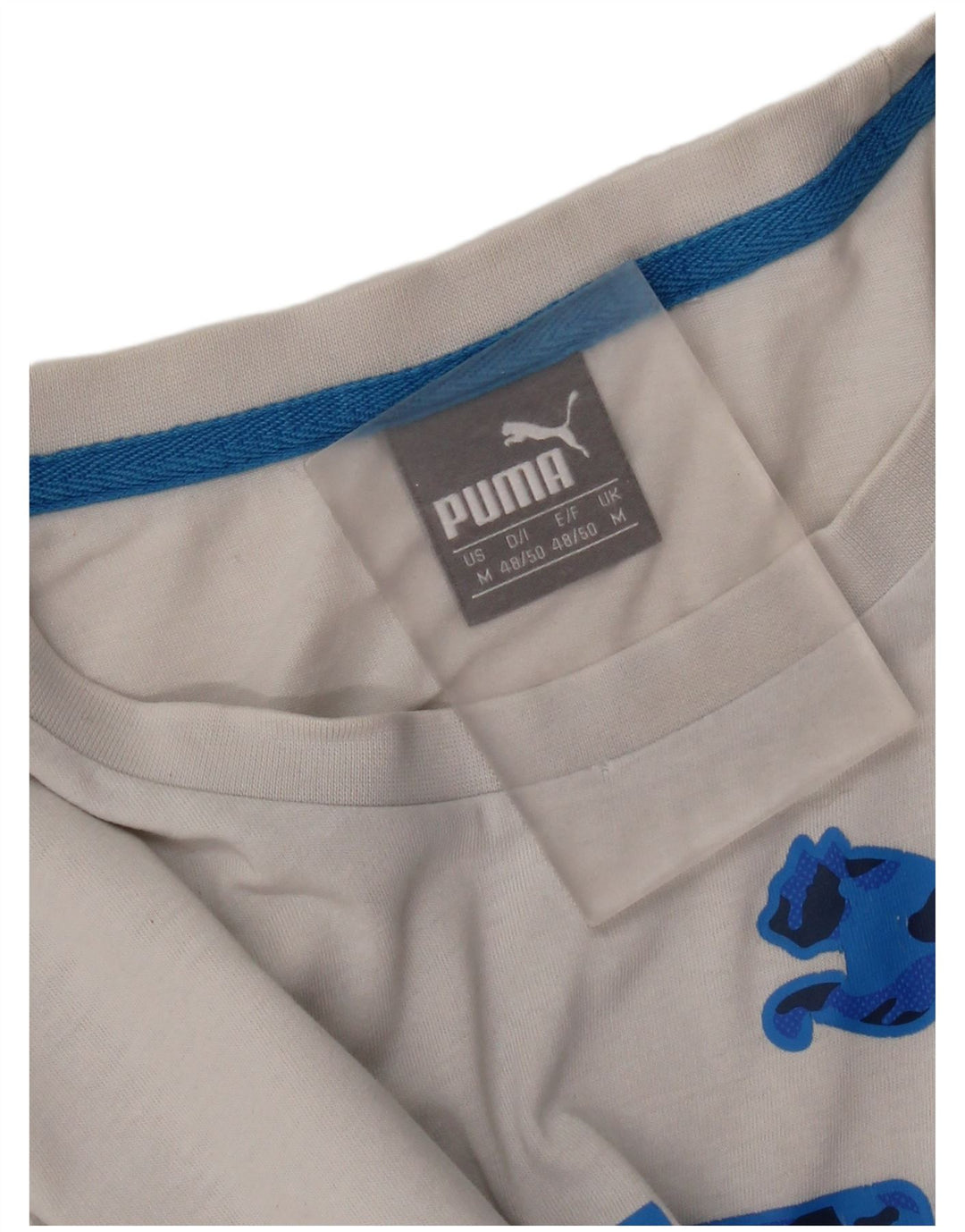 Ανδρικό γραφικό μπλουζάκι Puma Top Medium White