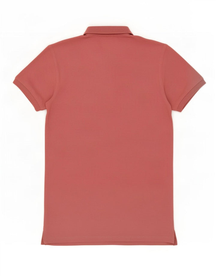 Polo Regular Da Uomo Benetton Small Rosa In Cotone