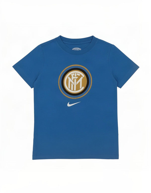 Футболка с графическим рисунком Nike для мальчиков Inter Milan, 8–9 лет, маленькая синяя