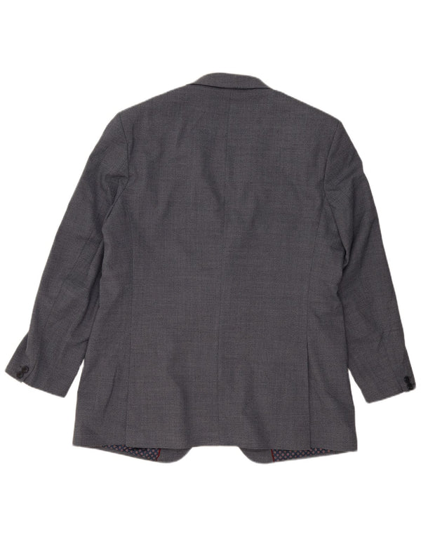 Marks & Spencer Veste blazer à 2 boutons pour homme UK 44 XL Bleu Polyester