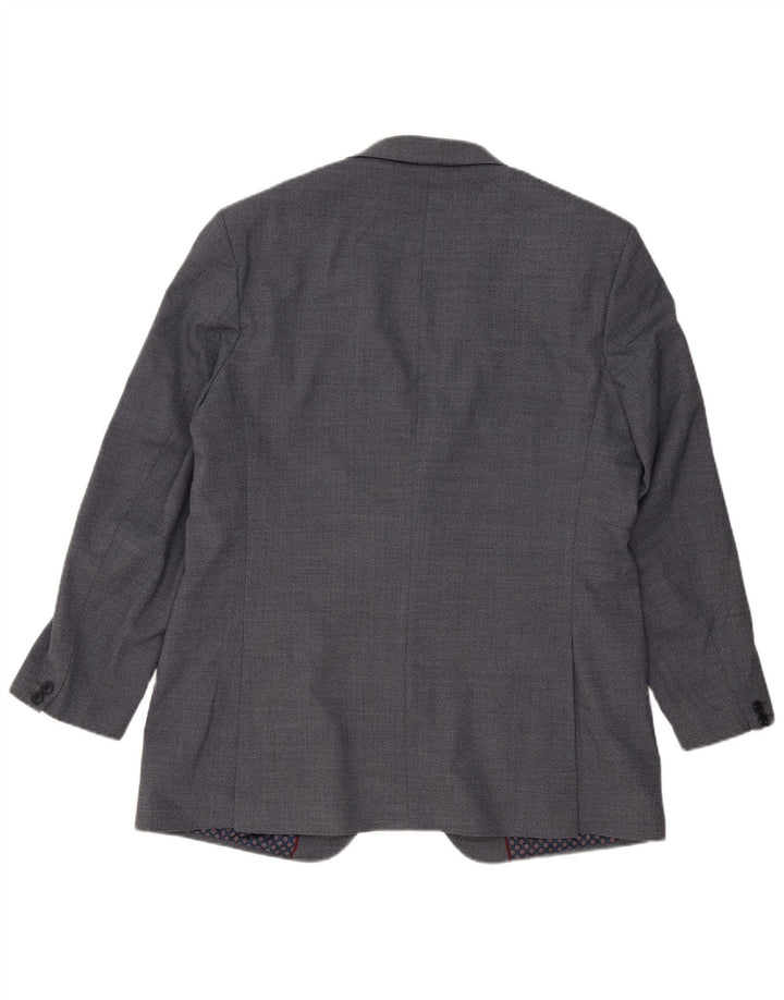 Marks & Spencer Chaqueta tipo blazer con 2 botones para hombre UK 44 XL Poliéster azul