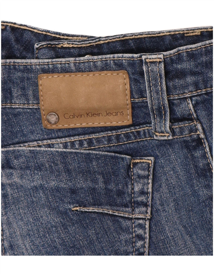 Calvin Klein Womens Bermuda Denim Shorts W29 Medium Blue Cotton