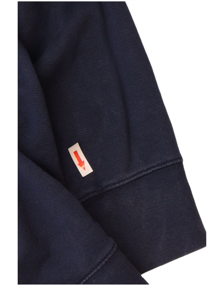 Levi's Mens Graphic Hoodie Jumper Small Navy Blue Cotton