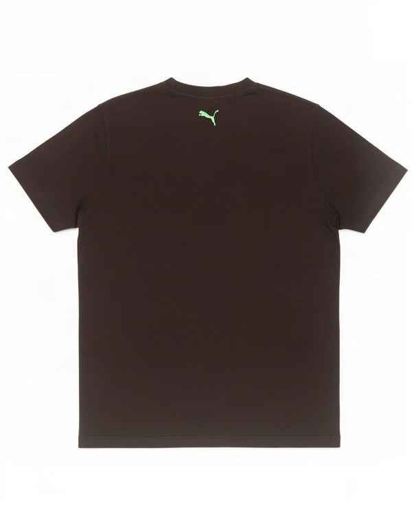 Puma Mens Graphic T-Shirt Top Large Black Cotton