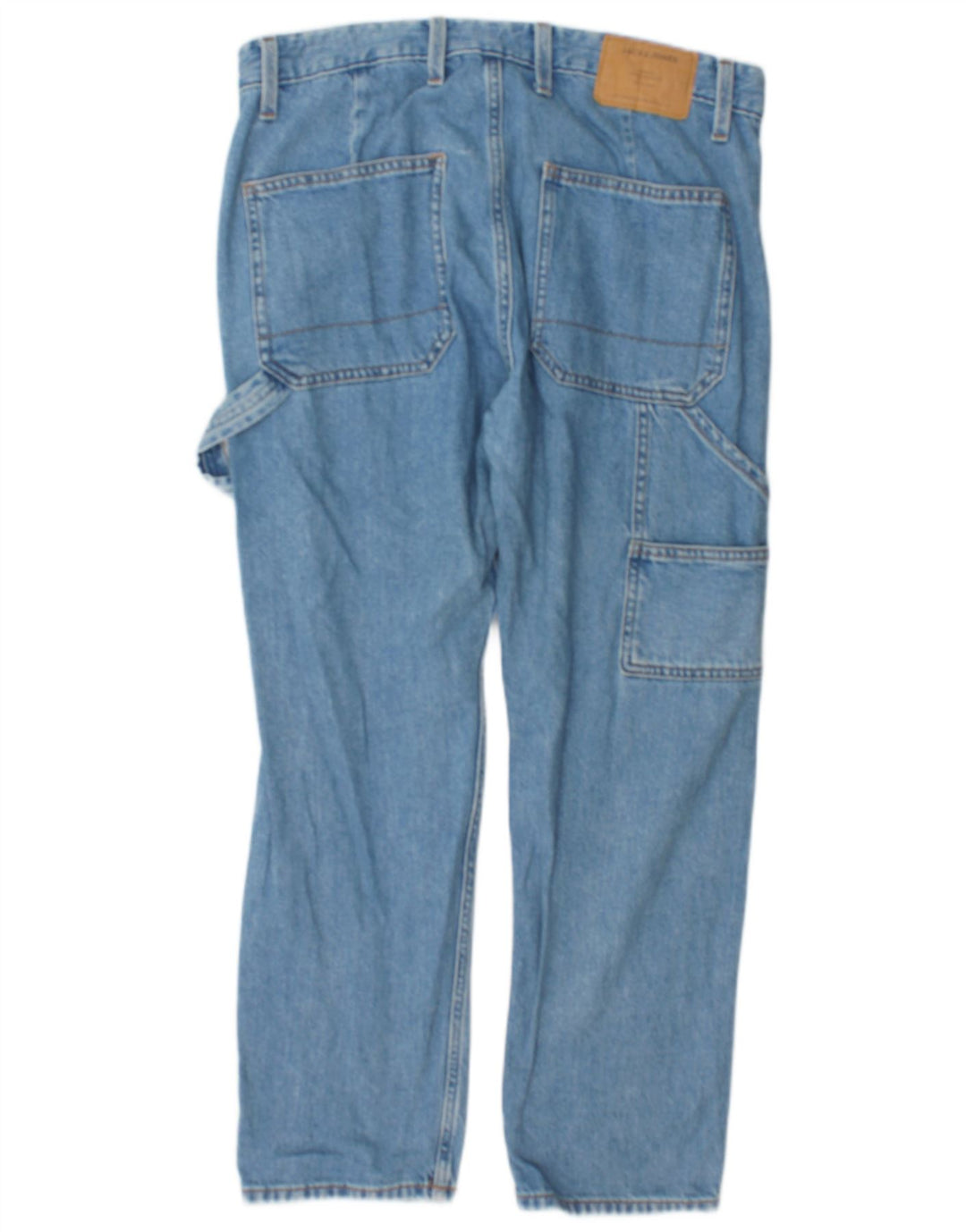 Jack & Jones Womens Cargo Straight Jeans W34 L30 Blue Cotton