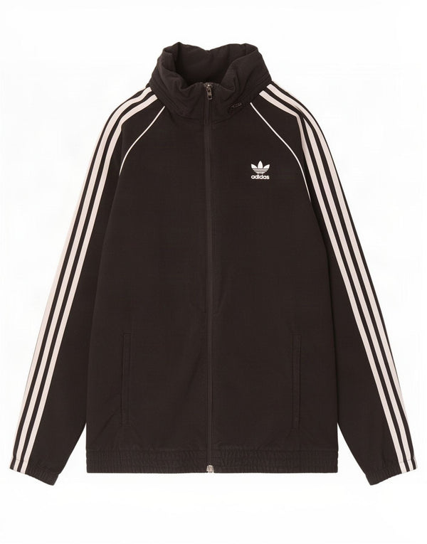 Adidas Veste de survêtement à capuche pour homme en nylon noir moyen