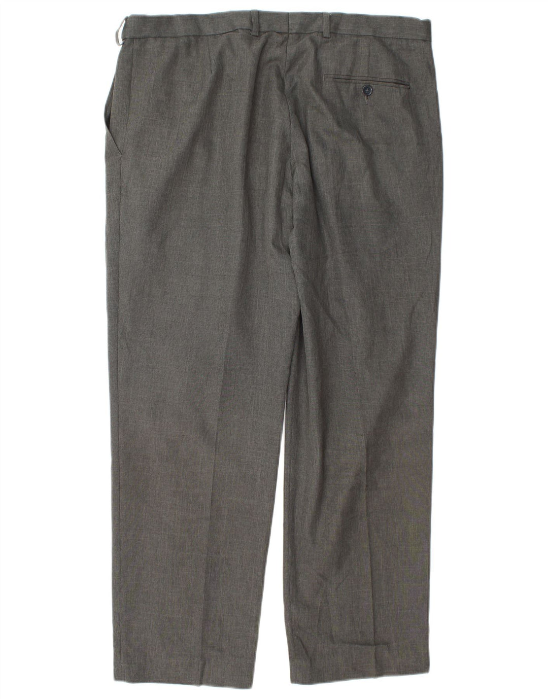 Marks & Spencer Mens Regular Fit Suit Trousers W36 L29 Grey Polyester