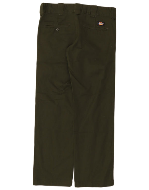 Calças Dickies Mens Straight Chino W30 L30 Poliéster Verde