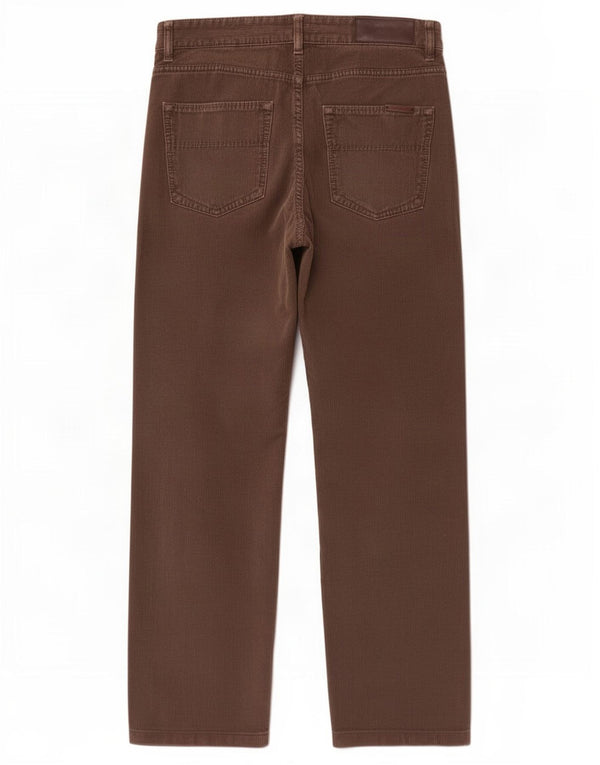 Pantaloni dritti da uomo in velluto a coste Cerruti 1881 W34 L30 Marrone