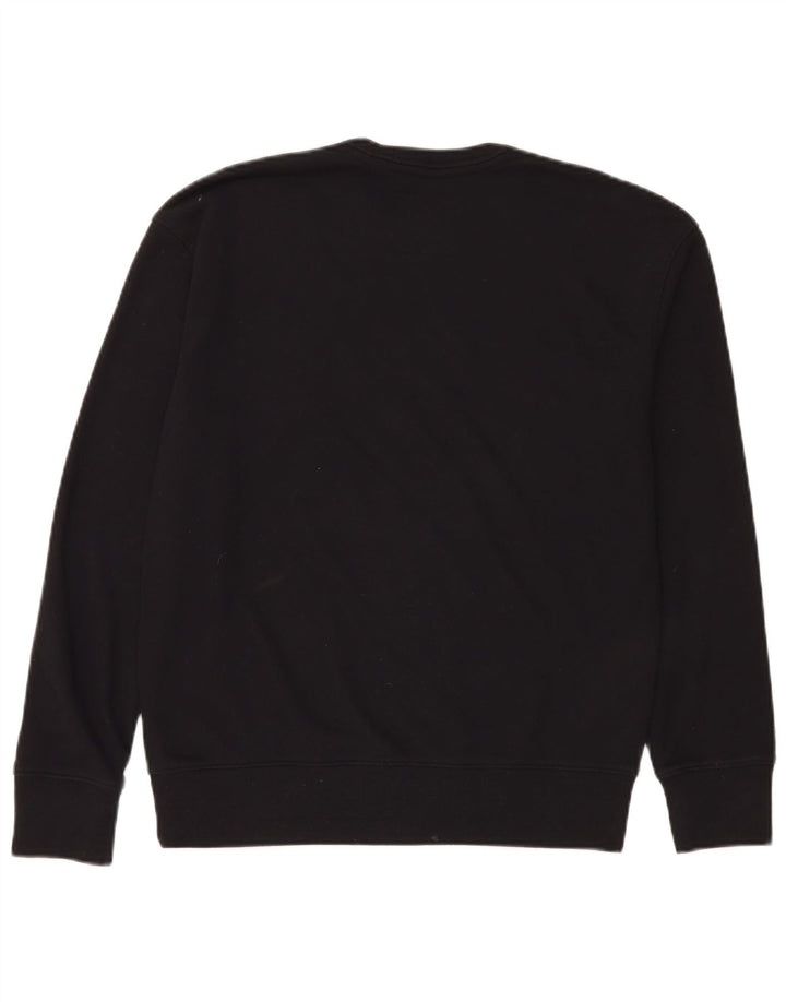 Hollister Mens Graphic Sweatshirt Jumper Small Black Cotton