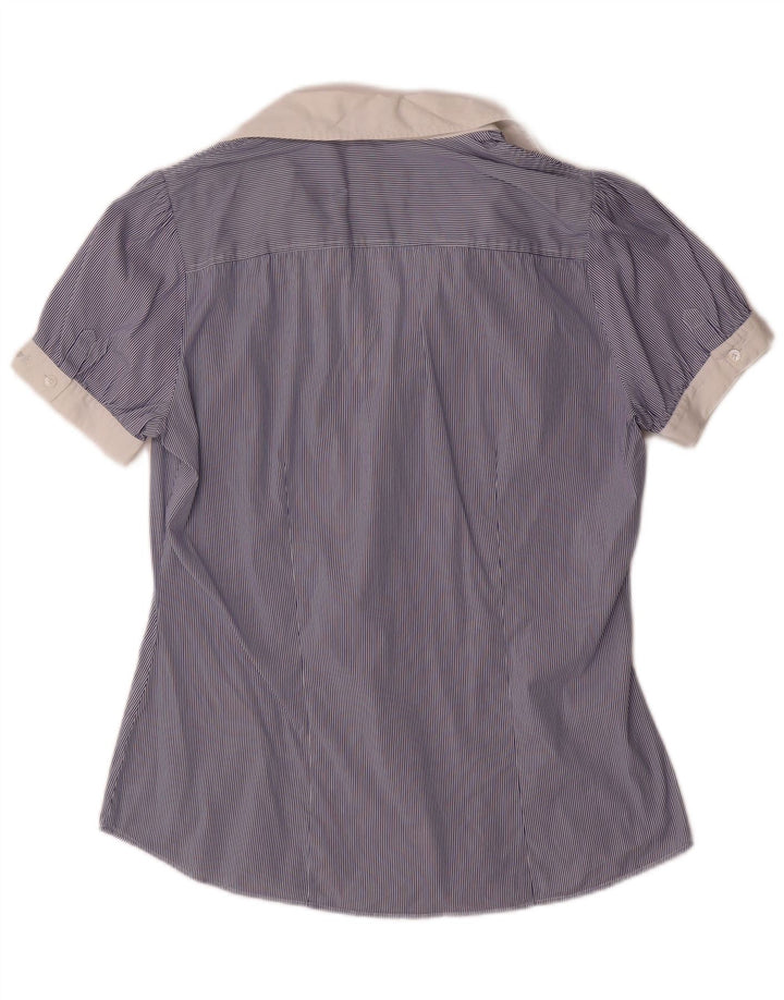 PAUL & SHARK Camicia pullover da yachting da donna IT 42 Gessato blu medio