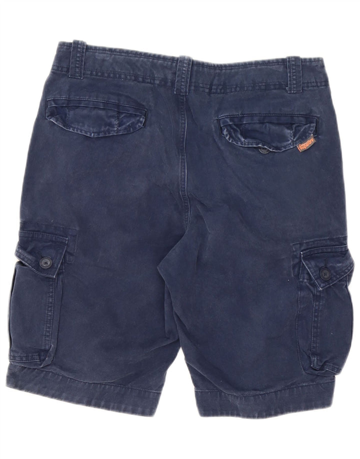 Superdry Short Cargo Homme Large W34 Bleu Marine Coton