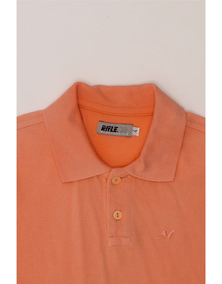 RIFLE Boys Polo Shirt 3-4 Years Orange Cotton Vintage Rifle and Second-Hand Rifle from Messina Hembry 