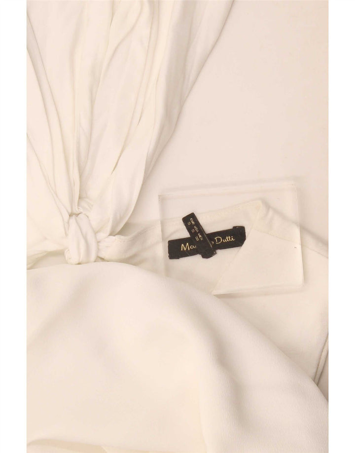 Massimo Dutti Womens Sleeveless Regular Shift Dress UK 10 Small White