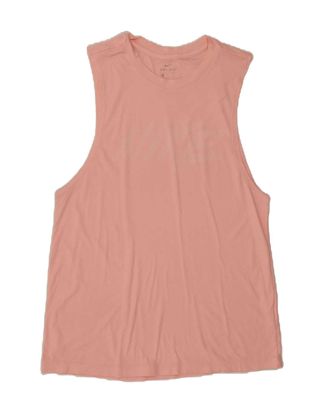 NIKE Womens Dri Fit Graphic Vest Top UK 10 Small Pink Vintage Nike and Second-Hand Nike from Messina Hembry 