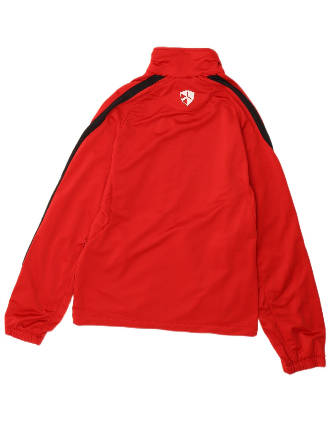 NIKE Mens Tracksuit Top Jacket Small Red Colourblock Polyester